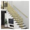 ALDEPO Grab Bars Wall Mount Indoor Stairs Handrail with Complete Kit, 3/5/7/10/12 Foot, Gold Square Barrier-Free Grab Bar for Elderly Disabled Kids, Made to Measure/4M (Color : 5m) view 3
