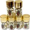 12pcs Our Lady Guadalupe Scented Rosary in Glass Gold Jar Bottle Beads Red Beaded Rosary Crucifix Necklace Virgin Mary Party Favors Recuerdos De Mi Bautizo Baptism Communion (White Gold) view 1