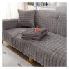 ALABOW Couch Covers Sectional L Shape Sofa Cover Pure Color Dutch Velvet Couch Cover 3 2 4 1 Seater Nordic Modern Sofa Slipcover Quilted Non-Slip Furniture Protector(N,70x180cm) view 1