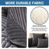ALABOW Couch Covers Sectional L Shape Sofa Cover Pure Color Dutch Velvet Couch Cover 3 2 4 1 Seater Nordic Modern Sofa Slipcover Quilted Non-Slip Furniture Protector(Ff,90x240cm) view 2
