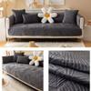 ALABOW Couch Covers Sectional L Shape Sofa Cover Pure Color Dutch Velvet Couch Cover 3 2 4 1 Seater Nordic Modern Sofa Slipcover Quilted Non-Slip Furniture Protector(Ff,90x240cm) view 3