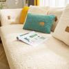ALABOW Couch Covers Sectional L Shape Sofa Cover Pure Color Dutch Velvet Couch Cover 3 2 4 1 Seater Nordic Modern Sofa Slipcover Quilted Non-Slip Furniture Protector(F,70x90cm) view 1
