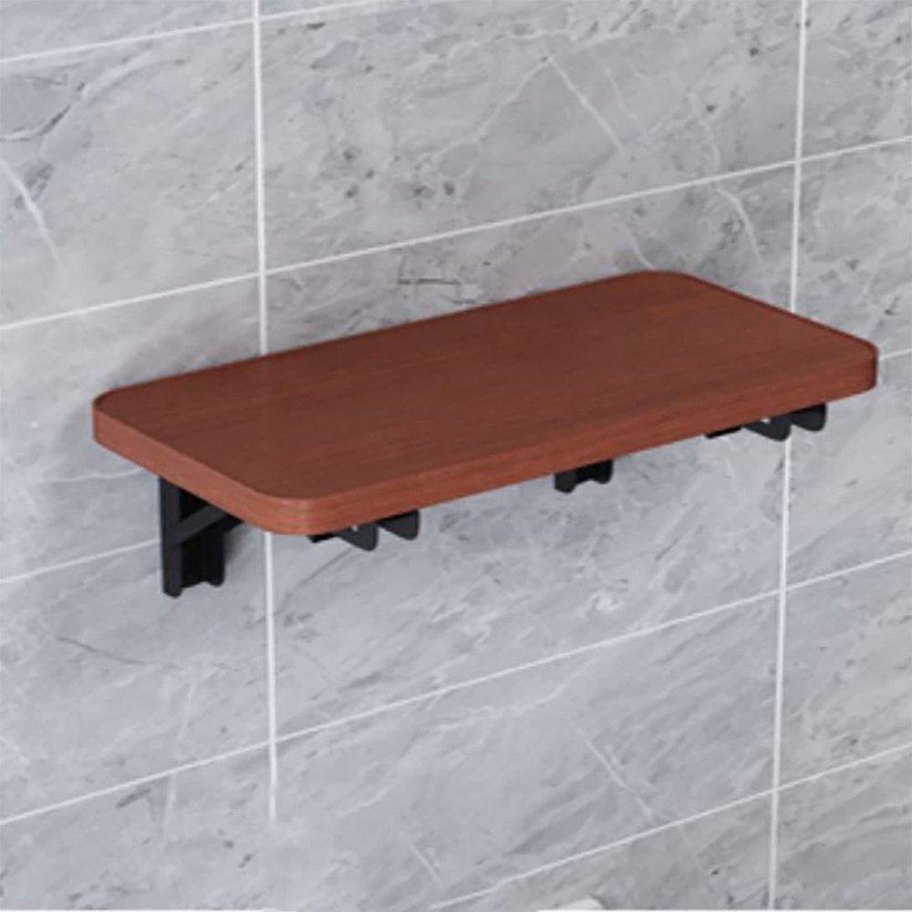 FERFXN Wall Mounted Desk Wall Mounted Folding Table Folding Wall-Mounted Drop-Leaf Table Wall Mounted Folding Table Small Spaces Wall Mounted Table for Study/Bedroom 28x12in Teak