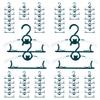 MJRASG Anti-Slip Space Saving Heavy Duty Plastic Baby Hangers, Dark Green, 60 Pieces view 1