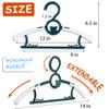 MJRASG Anti-Slip Space Saving Heavy Duty Plastic Baby Hangers, Dark Green, 60 Pieces view 4