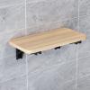 FERFXN Wall Mounted Desk Wall Mounted Folding Table Folding Wall-Mounted Drop-Leaf Table Wall Mounted Folding Table Small Spaces Wall Mounted Table for Study/Bedroom 16x18in Walnut view 1