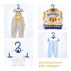 Baby Hangers for Nursery Closet 60 Pack Plastic Kids Clothes Hanger Space Saving Non Slip Extendable Toddler 11-14 Adjustable Hangers Heavy Duty Clothing Infant Hanger Bulk, Deep Blue view 2