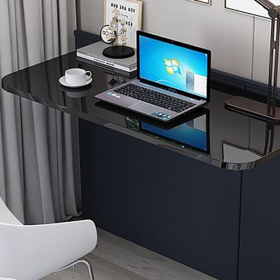 FERFXN Wall Mounted Desk Wall Mounted Folding Table Folding Wall-Mounted Drop-Leaf Table Wall Mounted Folding Table Small Spaces Wall Mounted Table for Study/Bedroom 40x18in Black