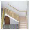 ALDEPO Grab Bars Wall Mount Indoor Stairs Handrail with Complete Kit, 3/5/7/10/12 Foot, Gold Square Barrier-Free Grab Bar for Elderly Disabled Kids, Made to Measure/4M (Color : 6m) view 4