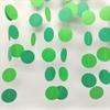 JEYE Green Circle Dots Paper Garland Party Banner Decor Paper Streamer Backdrop Hanging Decorations for Birthday Engagement Wedding Christmas Party Decor, Pack of 2, 26 Feet in Total view 1