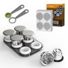 Triplot 6pcs Refillable Coffee Pods Sets & 200pcs Aluminum Lids for Reusable Capsules Compatible for Nespresso OriginalLine Machine view 3