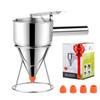 20oz Pancake Batter Dispenser, Stainless Steel 4 Caliber Funnel Cake Dispenser with Stand Great for Pancakes, Cupcakes and Baked Goods view 1