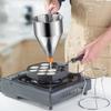 20oz Pancake Batter Dispenser, Stainless Steel 4 Caliber Funnel Cake Dispenser with Stand Great for Pancakes, Cupcakes and Baked Goods view 2
