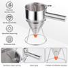 20oz Pancake Batter Dispenser, Stainless Steel 4 Caliber Funnel Cake Dispenser with Stand Great for Pancakes, Cupcakes and Baked Goods view 4