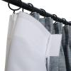 ChadMade Cotton Blend Pinch Pleated Curtain with Privacy Cotton Interlining for Traverse Rod Room Darkening Drapery Denim 84Wx96L Single Curtain Panel, Simon Collection view 3
