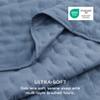 Bedsure Twin Quilt - Ultra Soft Twin XL Quilt Bedding for Dorm Decor, Lightweight All-Season Comforter, Mineral Blue Bedspread Coverlet with Clover Pattern, 68 x 86 Inches view 3