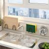 Stainless Steel Drain Rack, Kitchen Sink Wall Hanging, Storage Hook, No Need For Punching Installation, Can Adapt To Any Environment view 3
