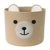 Bear Laundry Baskets Laundry Hamper Storage Baskets with Handles,Decorative Basket for Living room,Woven Storage Basket for Toys Bin Pillows Blankets Clothes (Khaki - Version 2) view 1