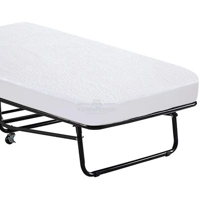 2 Cot Mattress Protector 42"x80" Waterproof, Terry Soft and Noiseless Mattress Protector Perfect for Daybed 42"x80" Mattress/Narrow Twin/Cot Size/Rv Bunk/Camping Cot (White)