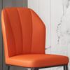 KWOKING Faux Leather Dining Chairs Nordic Style Wingback Side Chair for Dining Room Dining Chair Home Backrest Stool Restaurant Faux Leather Soft Hotel Dining Table Chairs Light Blue Set of 2 view 4
