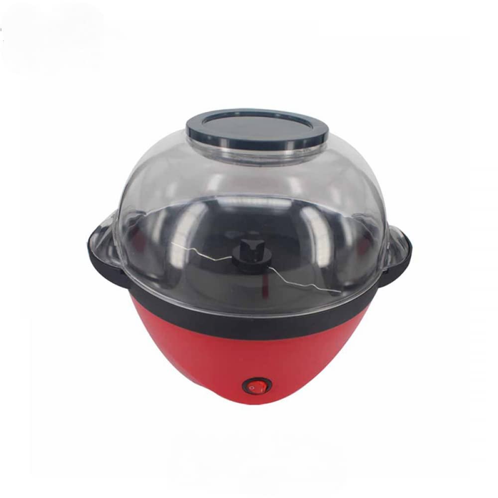 Automatic Stirring Popcorn Maker Popper, Electric Hot Oil Popcorn Machine with Measuring Cap & Built-in Reversible Serving Bowl, Great for Home Party Kids-1