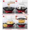 Automatic Stirring Popcorn Maker Popper, Electric Hot Oil Popcorn Machine with Measuring Cap & Built-in Reversible Serving Bowl, Great for Home Party Kids-1 view 2