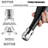 WOTOR Champagne Stoppers Stainless Steel, Prosecco Bottle Stopper with Food Grade Silicone, Reusable Champagne Cork & Saver, Leak proof Keep Fresh (Silver, 2 Pack) view 3