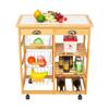 YEMELI Kitchen & Dining Room Cart Removable Storage Rack 2-DrawerStorage Rack with Rolling Wheels (26.37 x 14.57 x 29.53) view 3