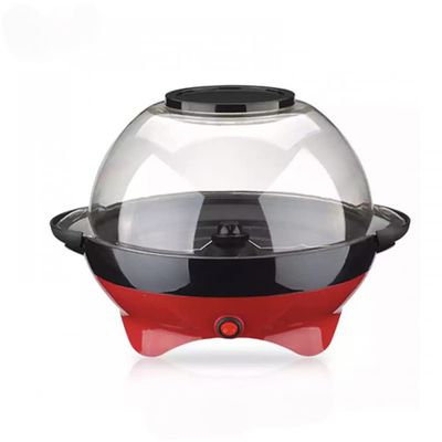 Automatic Stirring Popcorn Maker Popper, Electric Hot Oil Popcorn Machine with Measuring Cap & Built-in Reversible Serving Bowl, Great for Home Party Kids-2