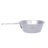 iBasingo 450ml/15oz Titanium Bowl with Folding Handle Portable Lightweight Tableware for Outdoor Camping Picnic Kitchen US-Ti1088T view 1