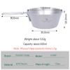 iBasingo 450ml/15oz Titanium Bowl with Folding Handle Portable Lightweight Tableware for Outdoor Camping Picnic Kitchen US-Ti1088T view 3