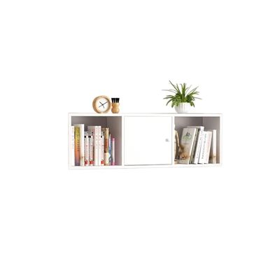 HIHELO Book Case Bookshelf with Door Wall Shelf Wall Cabinet Wall-Mounted Wall Storage Decoration Living Room Bedroom Partition Bookcase Bookshelves ( Color : D , Size : M )
