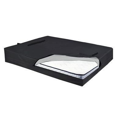 J&C Mattress Bag Full, Mattress Bag for Moving, Mattress Covers for Moving and Storage, Durable & Reusable Mattress Bag 420D with Zipper, Mattress Bags for Disposal Black with Handles Anti UV