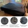 J&C Mattress Bag Full, Mattress Bag for Moving, Mattress Covers for Moving and Storage, Durable & Reusable Mattress Bag 420D with Zipper, Mattress Bags for Disposal Black with Handles Anti UV view 2