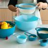 13 Pcs Mixing Bowls Set, RV Camping Accessories Set, Apartment Kitchen Gadget Easy Storage, Inculding Measuring Cups Colander Sifter Large Bowl Whisk Scraper, Great for Cooking and Baking, No BPA view 4