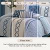 Stratford Park Luxury 7 Piece Cozy Comforter Set, King Size, Blue, Embroidered Bedding Sets, Premium Microfiber, All Season Home Dcor view 4