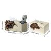Tissue Holders Tissue Box Cover and Rectangular Multifunction Remote Control Phone Holder Suitable for Storing Scissors Pens and Stationery Desk Organizer Storage for Office and Home Tissue Holders De view 2