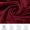 5 Seats L Shape Velvet Stretch Recliner Corner Sofa Cover, Corner Sofa Covers for Sectional Sofa Set, for Reclining L Shape Sofa Slipcovers Thick,Soft,Washable Durable Furniture Protector (L-5-Claret) view 4