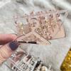 Cute Earring Rack Holder Coat Hangers Shape Unique Earring Display Stand Acrylic Ear Studs Display Rack Earring Hanging Organizer(Silver) view 4