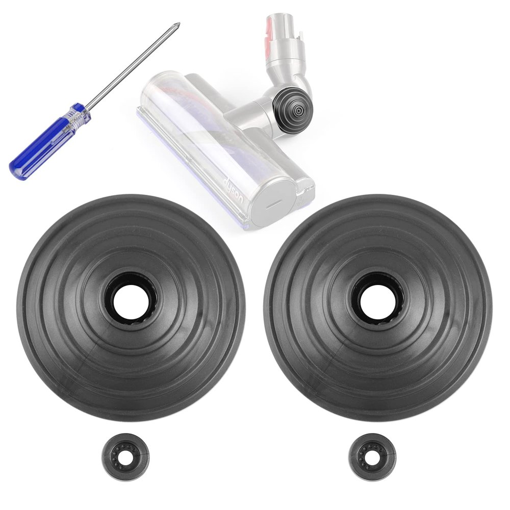 2Pcs V-Ball Wheels Replacement Parts for V6 V7 V8 V10 V12 DC58 DC59 DC62 DC74 35W 50W Cordless Vacuum Cleaner with Screwdriver