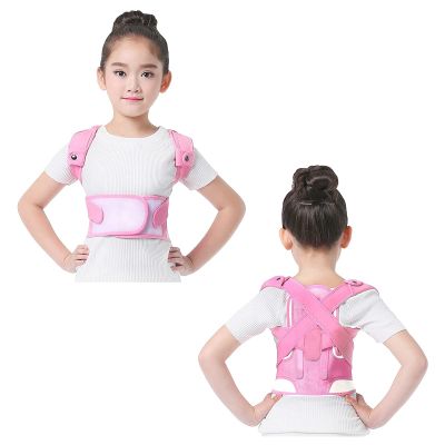 AAGAZA Posture Corrector for Kids, Adjustable and Relieves Upper Back Brace Clavicle Support Device for Teenagersimprove Posture,Pink,XL/106 (Color : Rosa, Size : L)