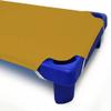 Daycare Cot Sheets for Toddler and Preschool- Corner Elastic Loops - Cot Bed Fitted Sheet - 100% Egyptian Cotton Surface, Pack of 12 (23" W X 47" L) - Golden view 2
