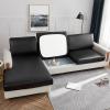 QQXX Waterproof Couch Cushion Cover for L Shaped Sofa, Stretch PU Leather Sofa Cushion Cover, Universal Anti-Slip Sectional Sofa Slipcover for Dogs Pets Furniture Protector(4, C) view 2