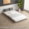 LOBOTOU Breathable Moisture-Proof Bed Plate, Guest Tatami Mat,Wood Roll-Type Slatted Bed Japanese Floor Futon Mattress, Floor Sleep Bedding (Full) view 4