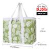 Bodaon 3-Pack Insulated Reusable Grocery Shopping Bags, X-Large Picnic Cooler Bag with Secure Top Cold, Green-Leaf view 2