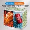 Bodaon 3-Pack Insulated Reusable Grocery Shopping Bags, X-Large Picnic Cooler Bag with Secure Top Cold, Green-Leaf view 3