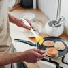 Hemoton 2 Sets Oil Wiper Pancake Spreader Maker Grill Tools Chopping Board Oil Applicator Baking Cake Brush Pancake Basting Oil Brush Turkey Baster Crepe Mini Stainless Steel Olive Oil view 2