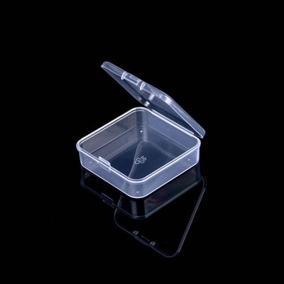 YSJJZRL Square Mini Clear Plastic Storage Containers Box Case with Lids for Small Items and Other Craft Projects (20 Pcs,9.4 * 9.4 * 2.8cm)