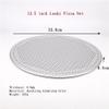 2pcs 3.5 to 13.5 Inch Round Aluminium Pizza Holding Net Pancake Pan Pie Cake Cooling Plate with Leaky Holes DIY Bakeware (2pcs 13.5 inch) view 2