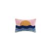 Peking Handicraft Sunset Hook Pillow, Wool and Poly Velvet view 1